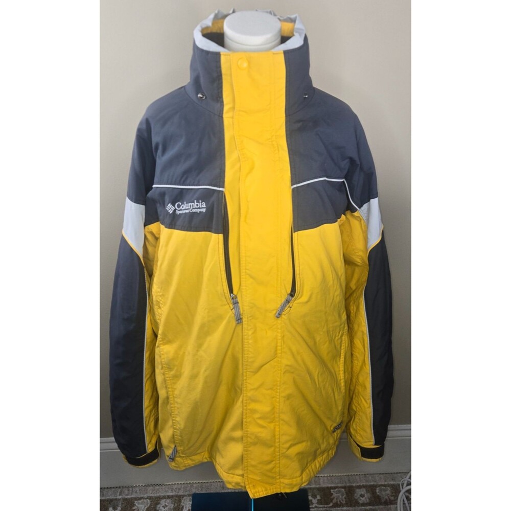 Columbia CORE Interchange 3-in-1 Jacket Men's LT Yellow Gray Warm Winter Ski